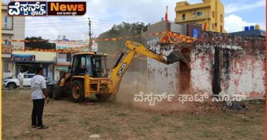 ಕನ್ನಡ ಸಂಘದ ಹಳೆಯ ಕಟ್ಟಡ ತೆರವು ಕಾರ್ಯಾಚರಣೆ